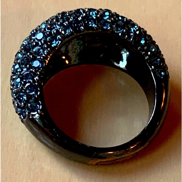 Coach Dome Cocktail Ring with Blue and Green Stones - Picture 9 of 10